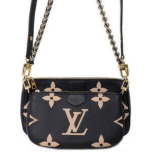 Louis Vuitton Bicolor Monogram Empreinte Multi Pochette Accessoires Shoulder Bag